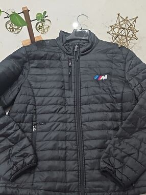 Port Authority Black Quilted Puffer Jacket with Logo Detail